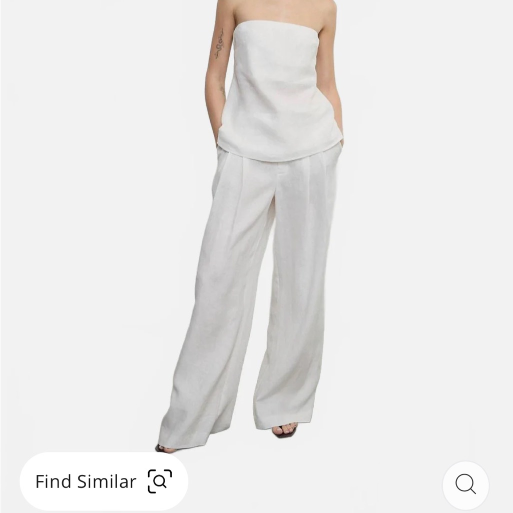 Enza Costa Linen Pleated Trouser In Undyed